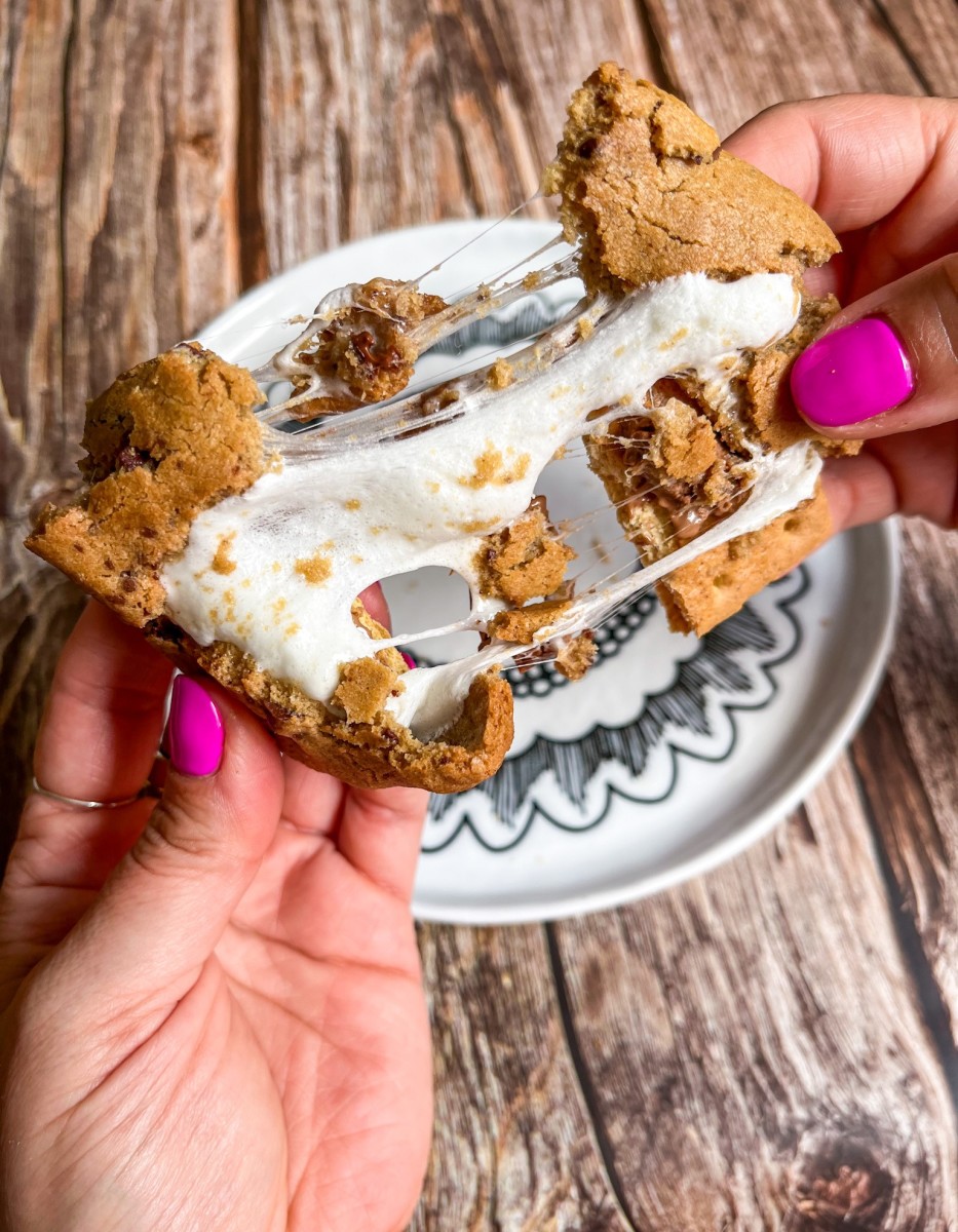 Finished s'mores cookies